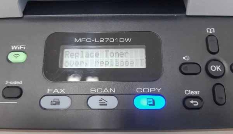 Cách xử lý khi máy in Brother báo hết mực, in mờ, in sọc tại Củ Chi
