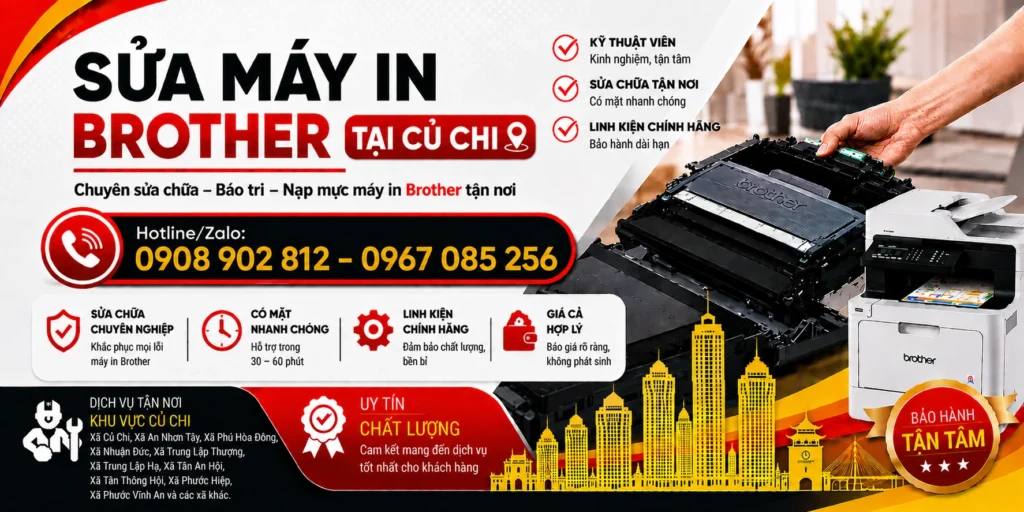 Dịch vụ sửa máy in Brother Củ Chi, Uy tín, chuyên nghiệp, Bảo hành chu đáo Dịch vụ sửa máy in Brother Củ Chi, Uy tín, chuyên nghiệp, Bảo hành chu đáo